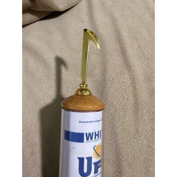 Harpoon UFO White & Octoberfest 11” Beer Tap Handle Wood Keg Kegerator Man Cave - Picture 6 of 8